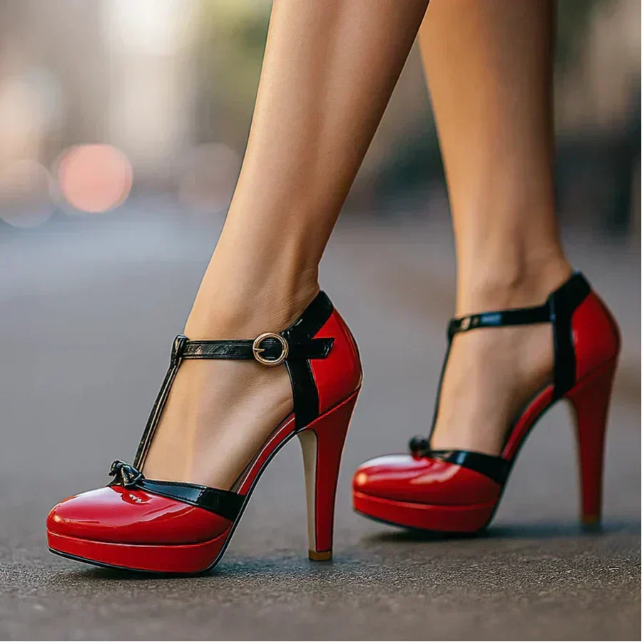 Scarpin salto alto elegante feminino bico alongado sola antiderrapante