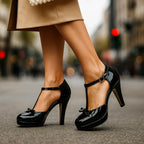 Scarpin salto alto elegante feminino bico alongado sola antiderrapante