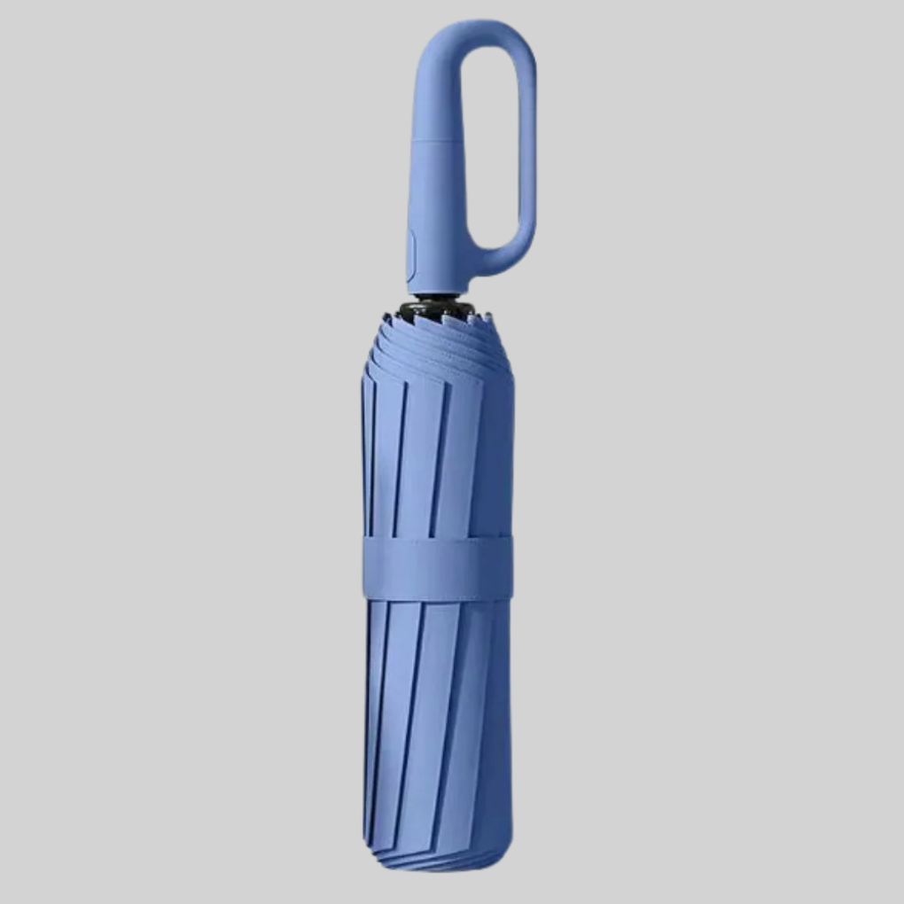 Guarda-chuva automático dobrável com dossel 105cm e cabo em gancho