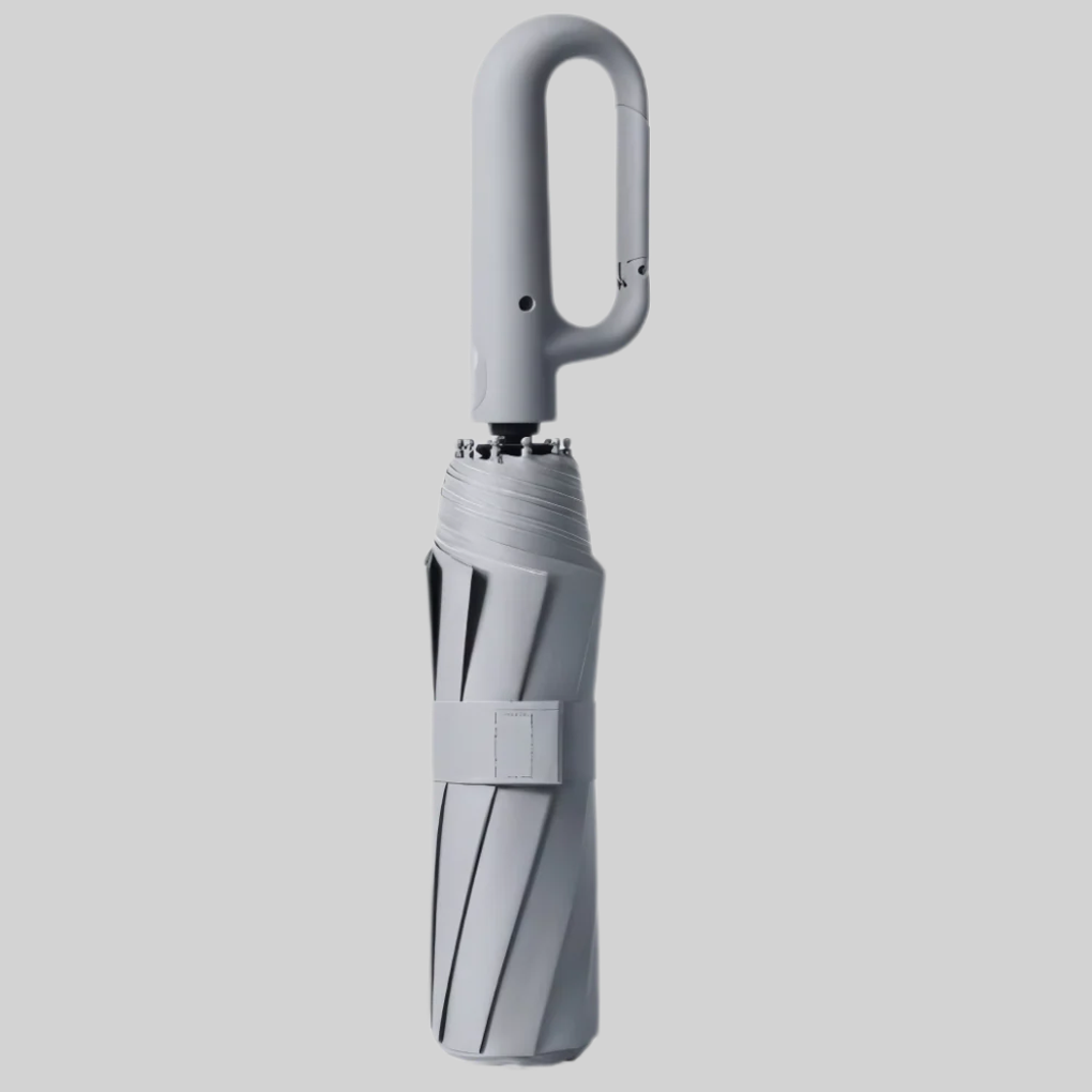 Guarda-chuva automático dobrável com dossel 105cm e cabo em gancho