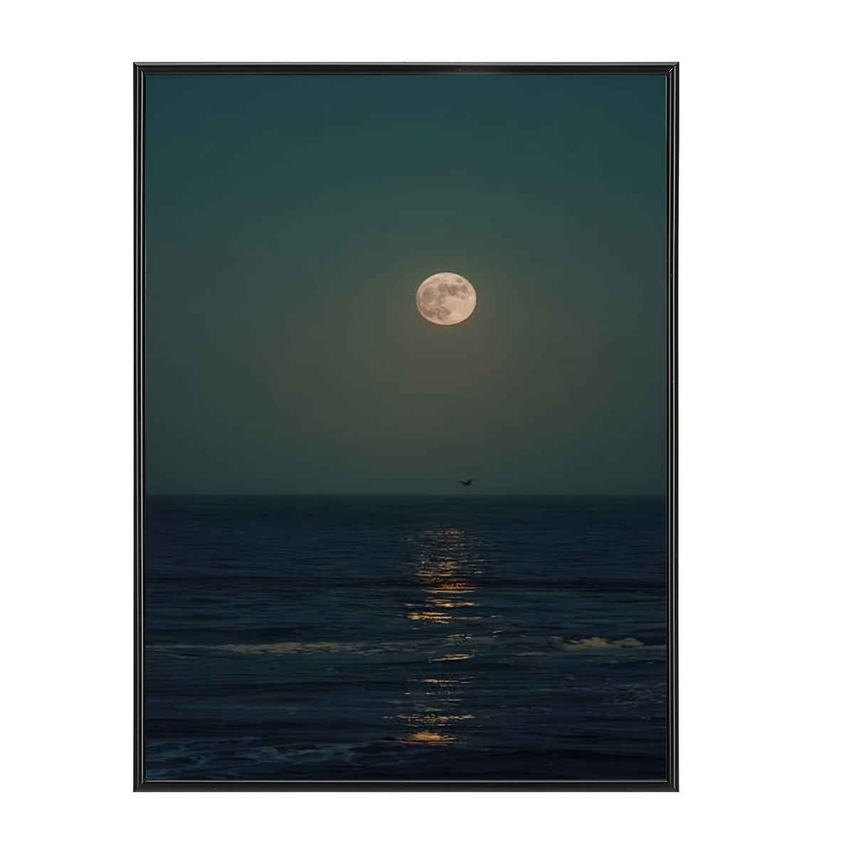 Moldura para foto preta retangular para parede e mesa, decoração clássica