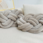 Almofadas decorativas de pelúcia macia, pack 2 unidades, design geométrico para sofá e cama