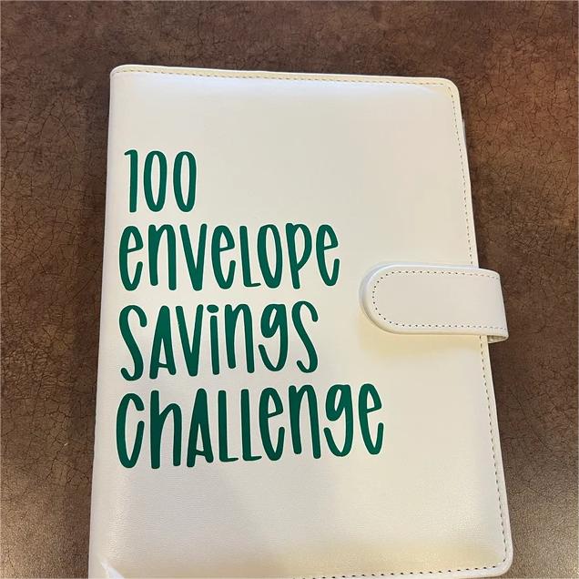 Pasta de Desafio 100 Dias planner de metas A5 colorida e motivacional