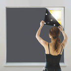 Cortinas blackout portáteis sem fios em poliéster para quarto e sala
