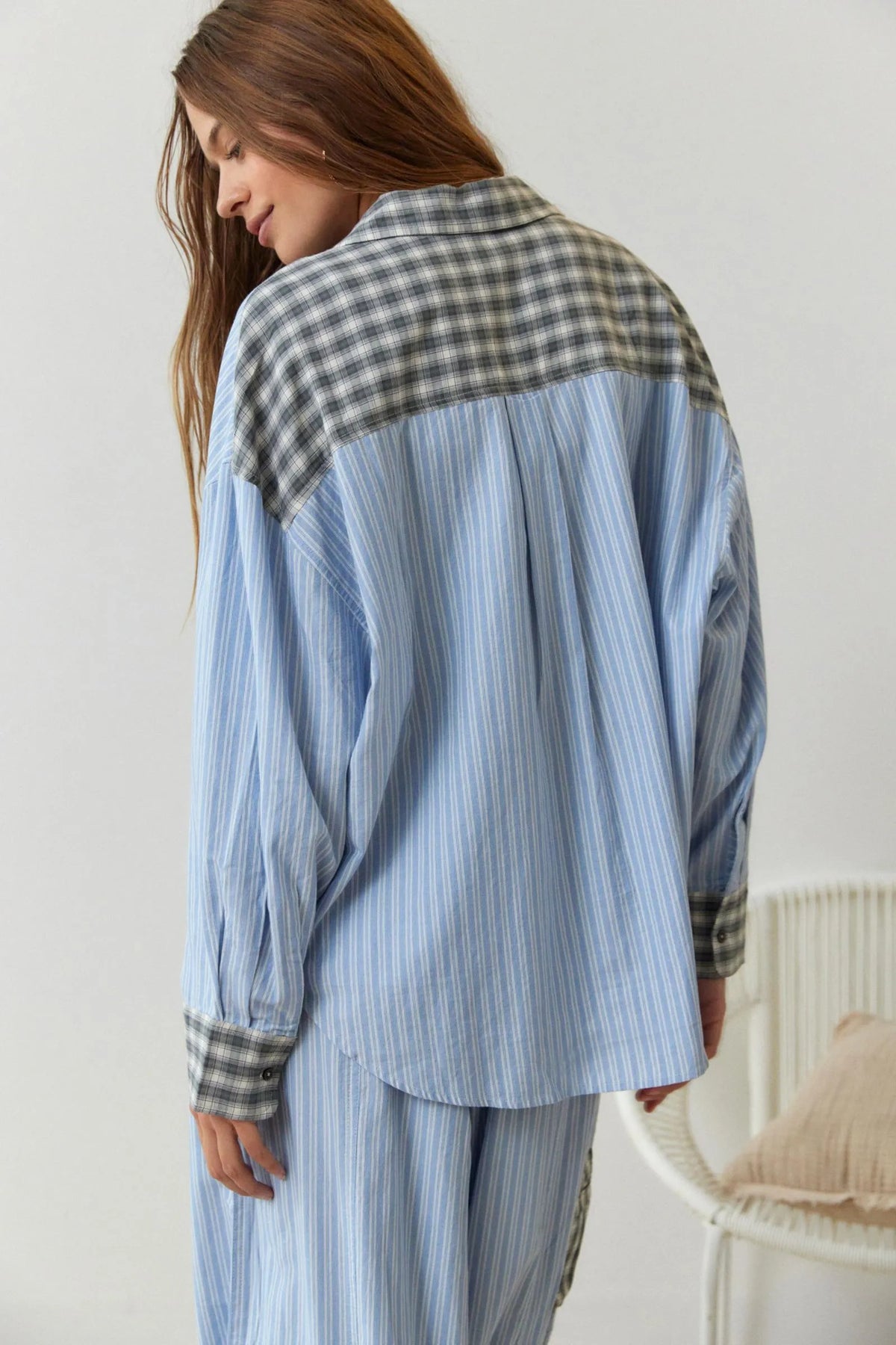 Conjunto pijama feminino 2 peças algodão macio elástico