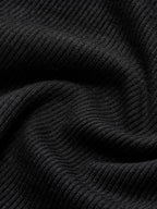 Top canelado manga longa gola redonda corte slim feminino