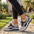 Sapatilhas slip on elásticas respiráveis para uso diário casual