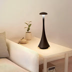 Candeeiro de mesa recarregável com toque sensitivo e luz regulável em alumínio