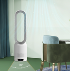 Ventilador torre sem pás 3 em 1 com purificador e esterilizador UV