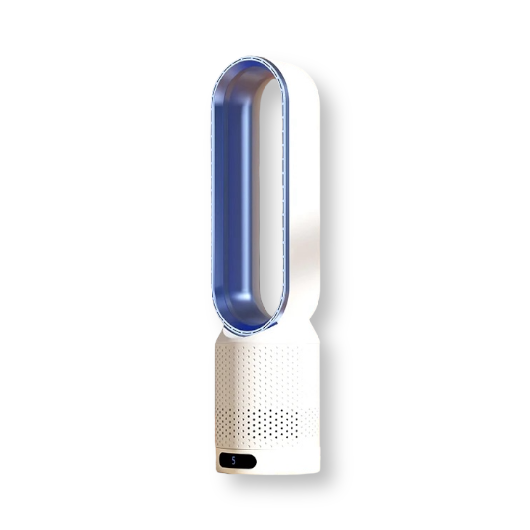 Ventilador torre sem pás 3 em 1 com purificador e esterilizador UV