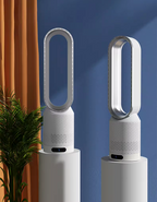 Ventilador torre sem pás 3 em 1 com purificador e esterilizador UV