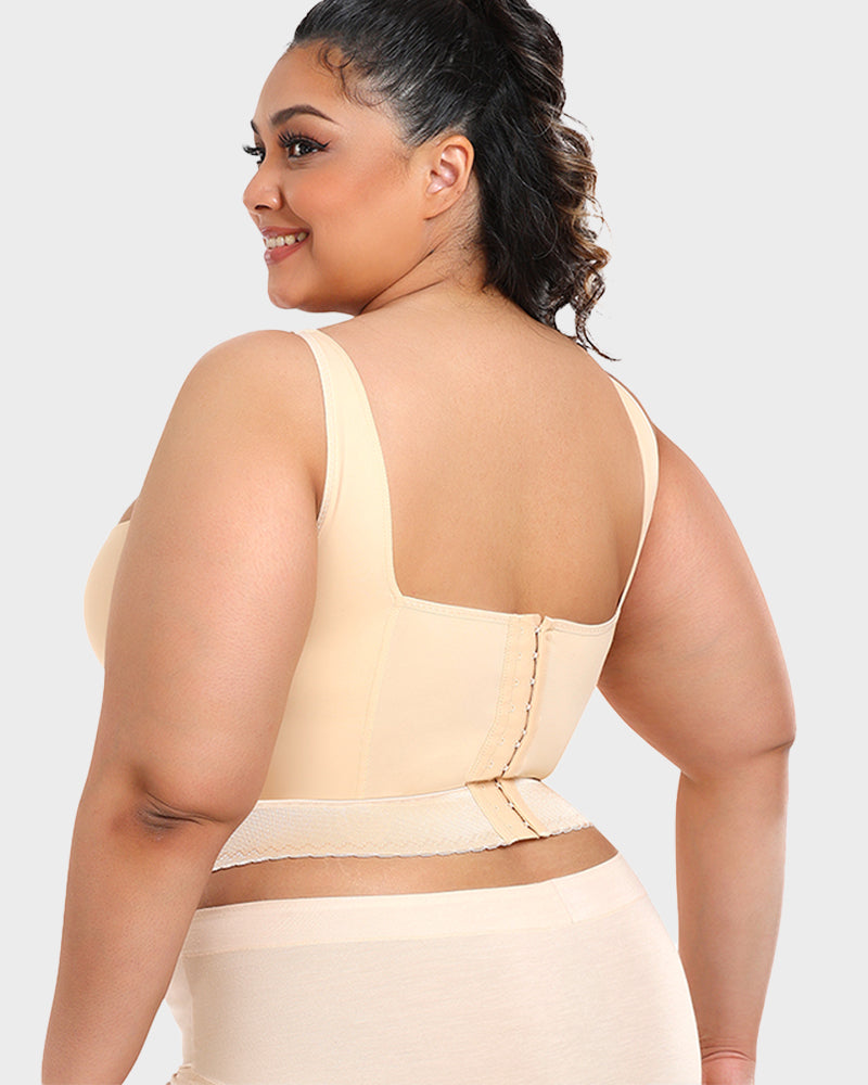 Sutiã push up feminino longline acolchoado com bojo e arame