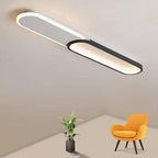 Luminária de teto LED retangular minimalista kit 2 unidades em metal