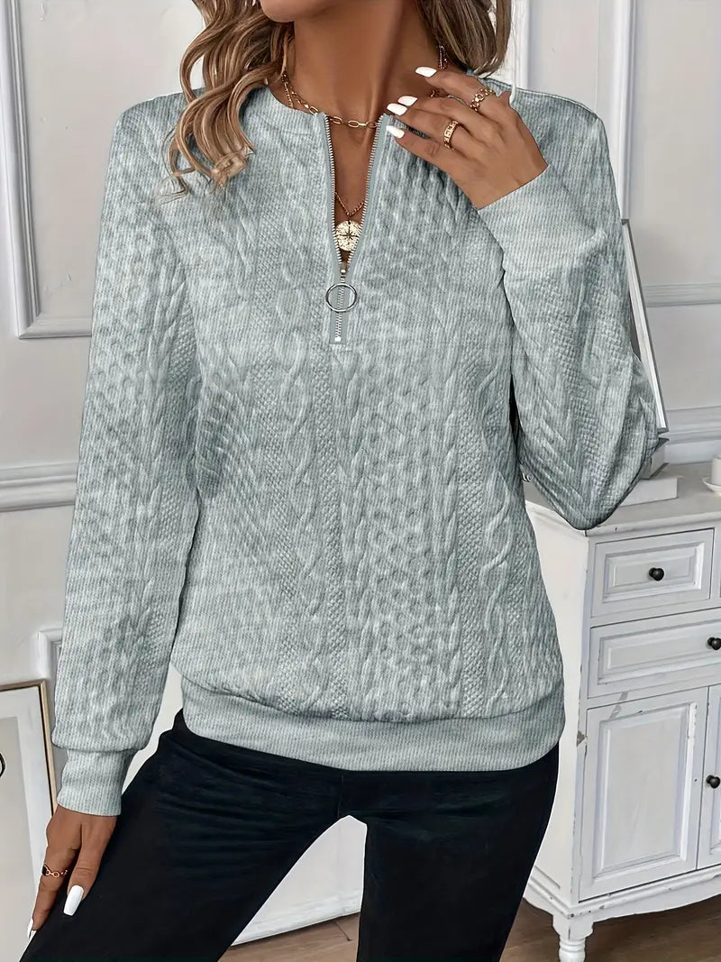 Camisola feminina de malha suave corte elegante conforto diário