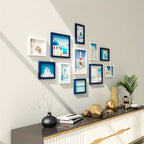 Conjunto de molduras para fotos 11 peças estilo clássico, instalação sem furos, decoração sala