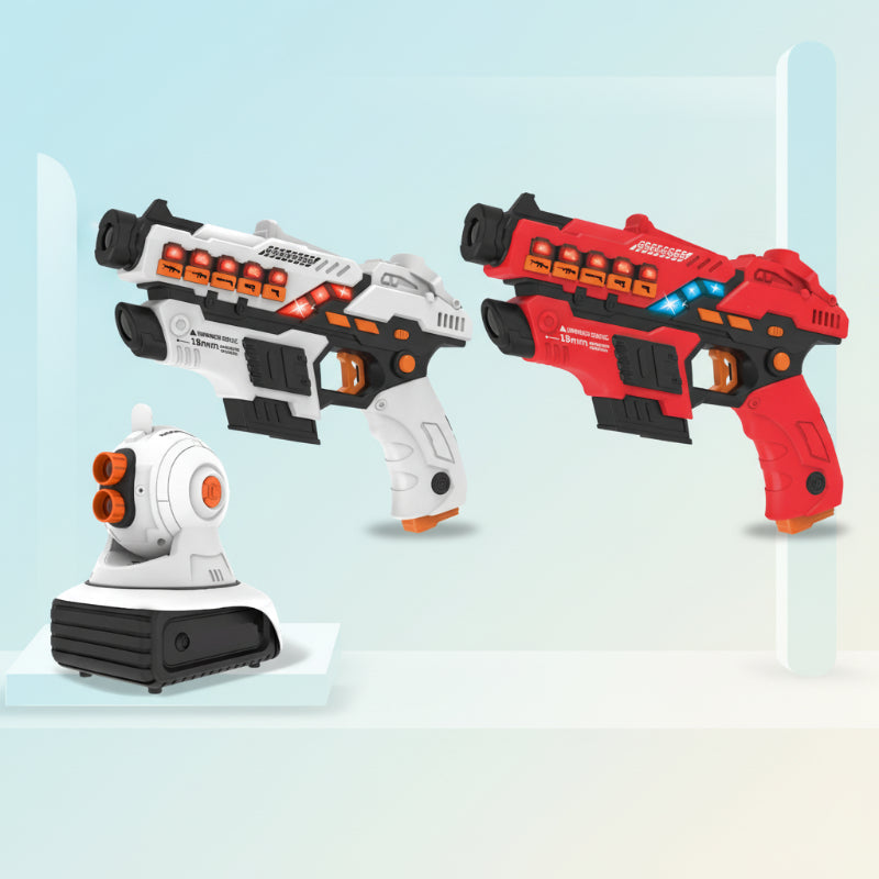 Conjunto laser tag com pistolas infravermelhos para 2 a 6 jogadores, brinquedo de ação para crianças