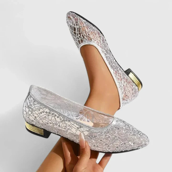 Sapatos ortopédicos femininos respiráveis leves com malha e sola antiderrapante