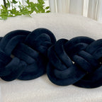 Almofadas decorativas de pelúcia macia, pack 2 unidades, design geométrico para sofá e cama