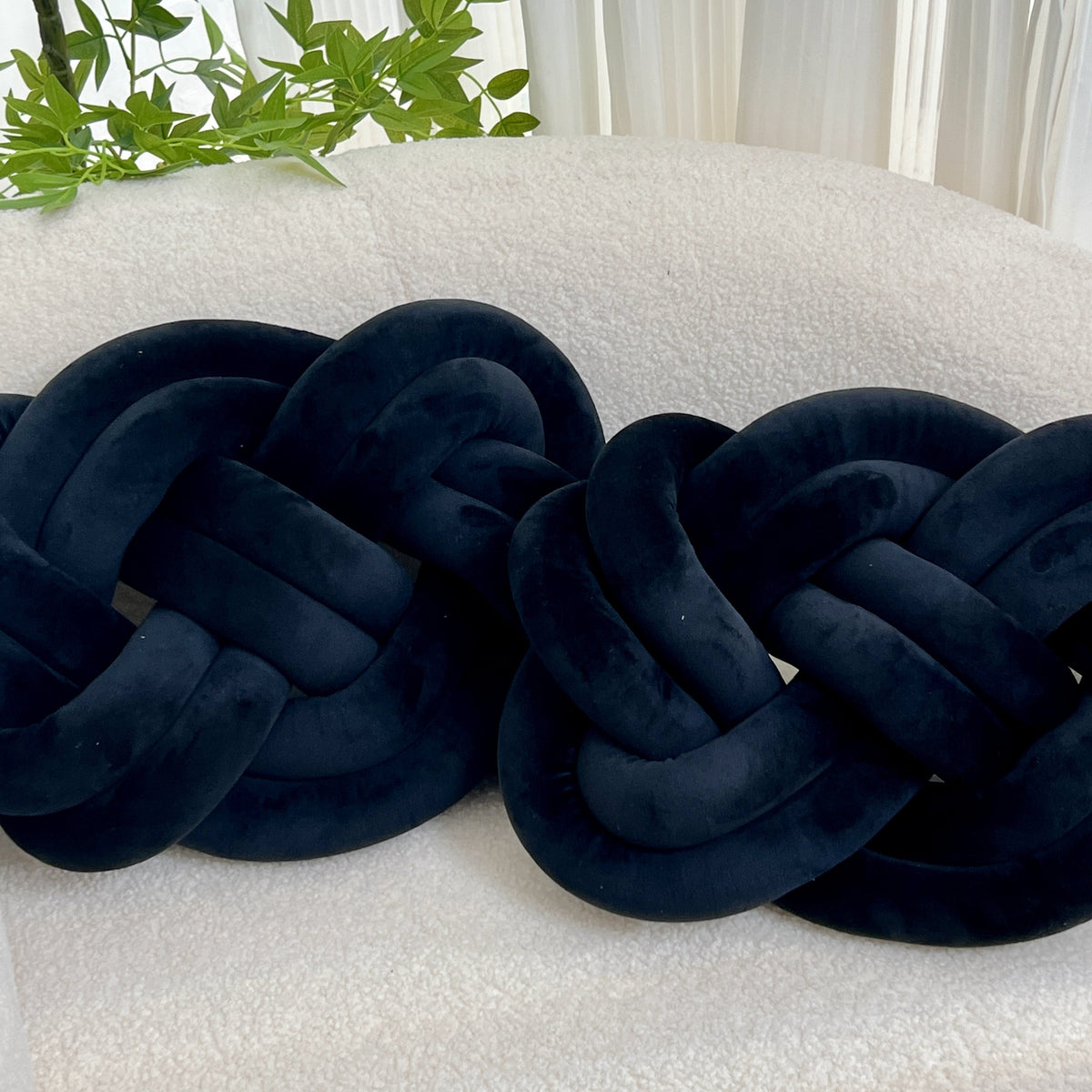 Almofadas decorativas de pelúcia macia, pack 2 unidades, design geométrico para sofá e cama