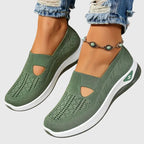 Sapatos ortopédicos de caminhada femininos antiderrapantes com suporte ergonómico