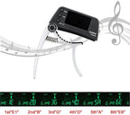 Capo de guitarra 2 em 1 com afinador digital clip-on, liga de alumínio