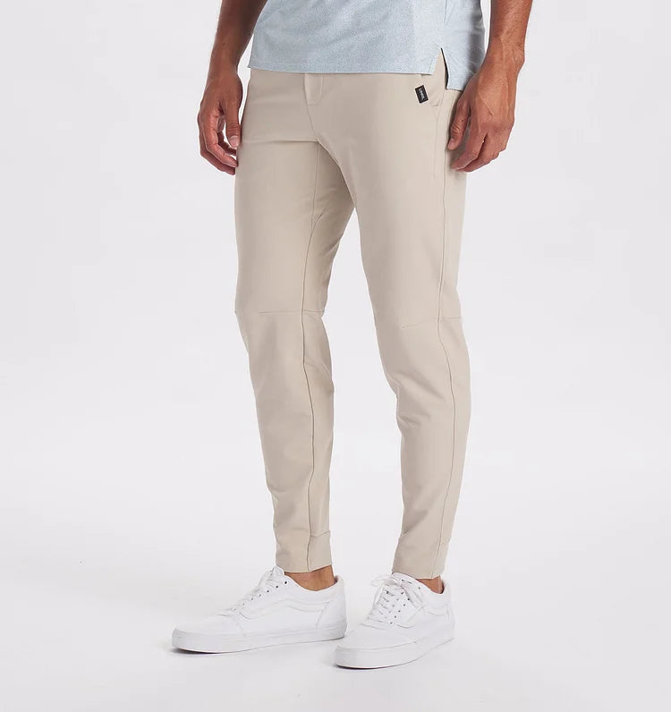 Calças de fato masculinas em tecido stretch elástico, elegantes e confortáveis para escritório