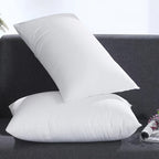 Almofadas de cama conjunto 2 peças, cobertura 100% algodão, macias e respiráveis