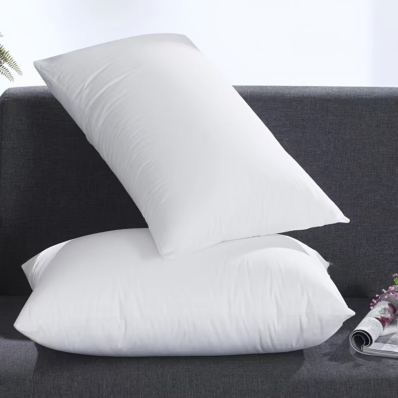 Almofadas de cama conjunto 2 peças, cobertura 100% algodão, macias e respiráveis