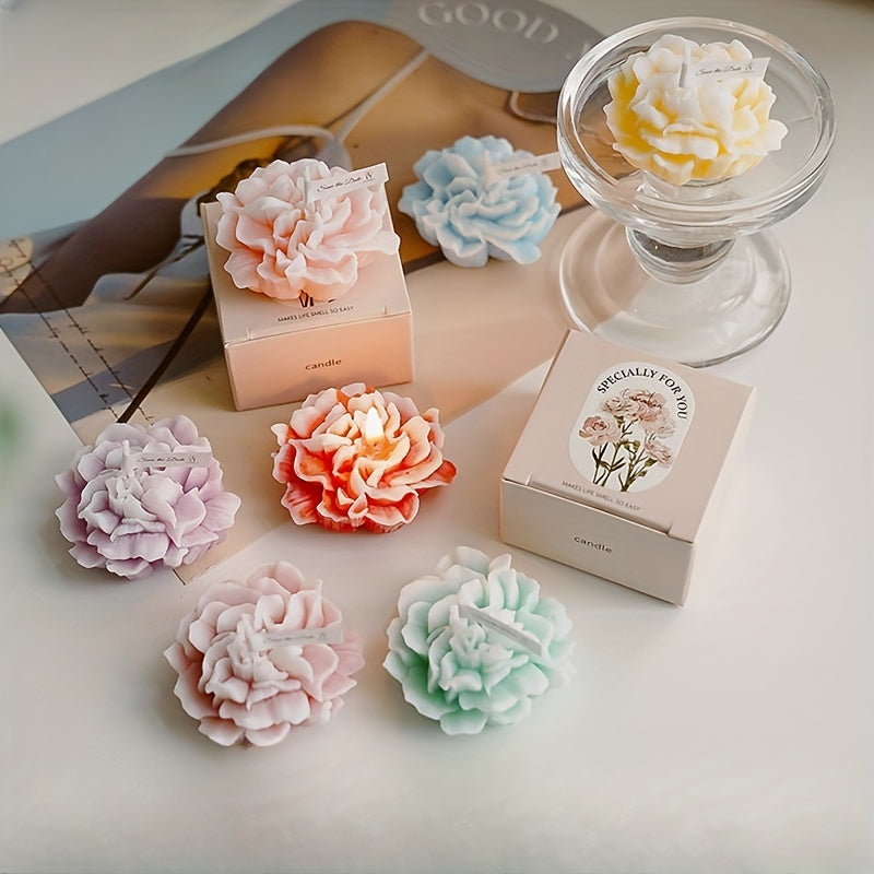 Vela perfumada de cravo decorativa, presente para Dia das Mães, Natal e Dia dos Namorados