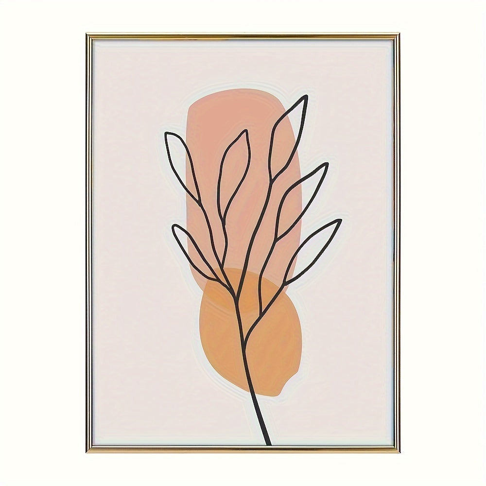 Moldura de parede estilo clássico hexagonal, disponível em dourado e preto, 24x30 e 30x40 cm