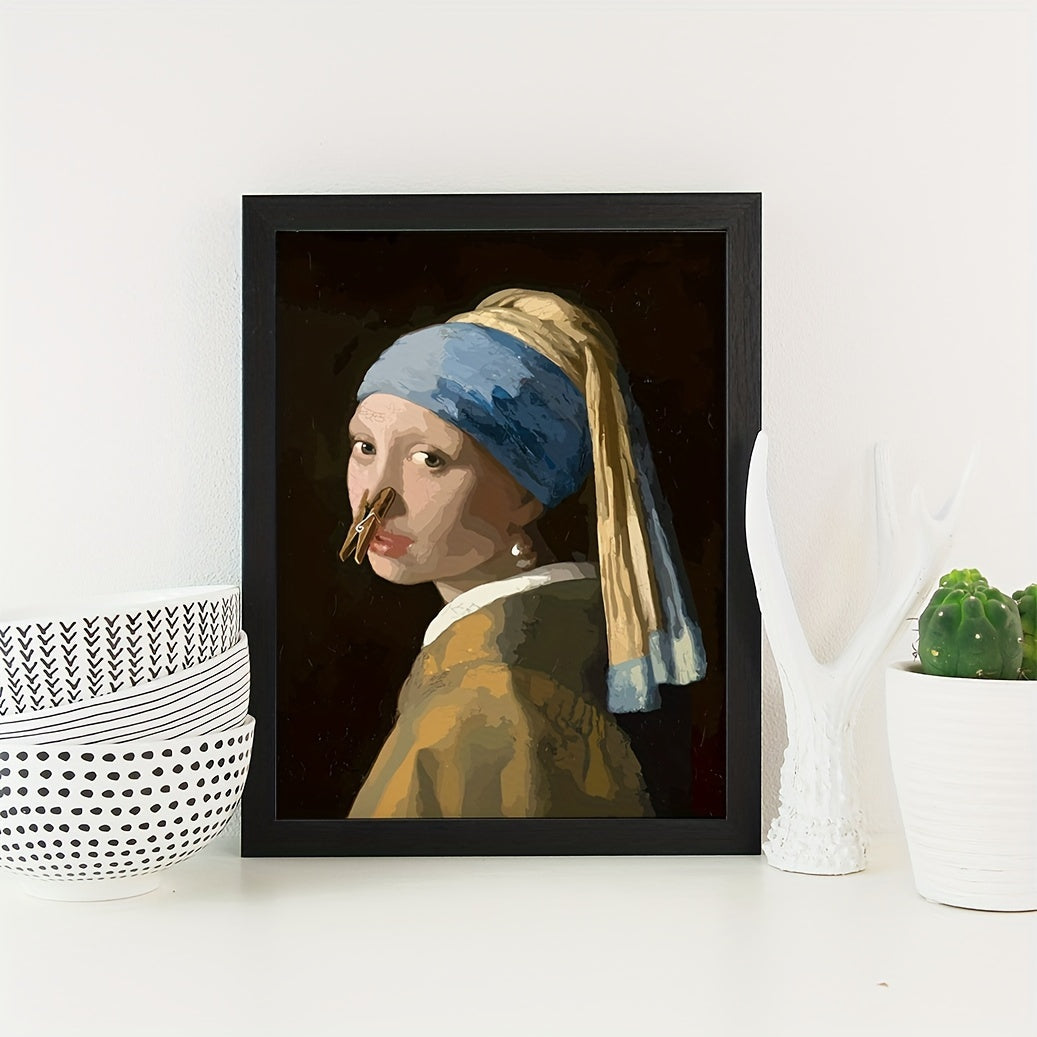 Poster de parede engraçado para casa de banho, impermeável, 40x29cm, sem moldura