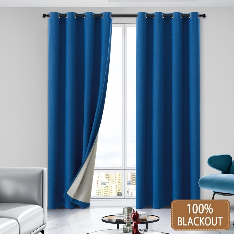 Cortina blackout isolamento térmico poliéster para quarto e sala