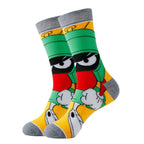 Meias com personagens de cartoon pack coloridas curtas tornozelo