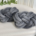 Almofadas decorativas de pelúcia macia, pack 2 unidades, design geométrico para sofá e cama