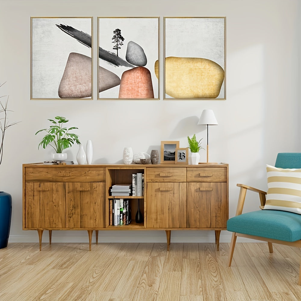 Moldura de parede estilo clássico hexagonal, disponível em dourado e preto, 24x30 e 30x40 cm