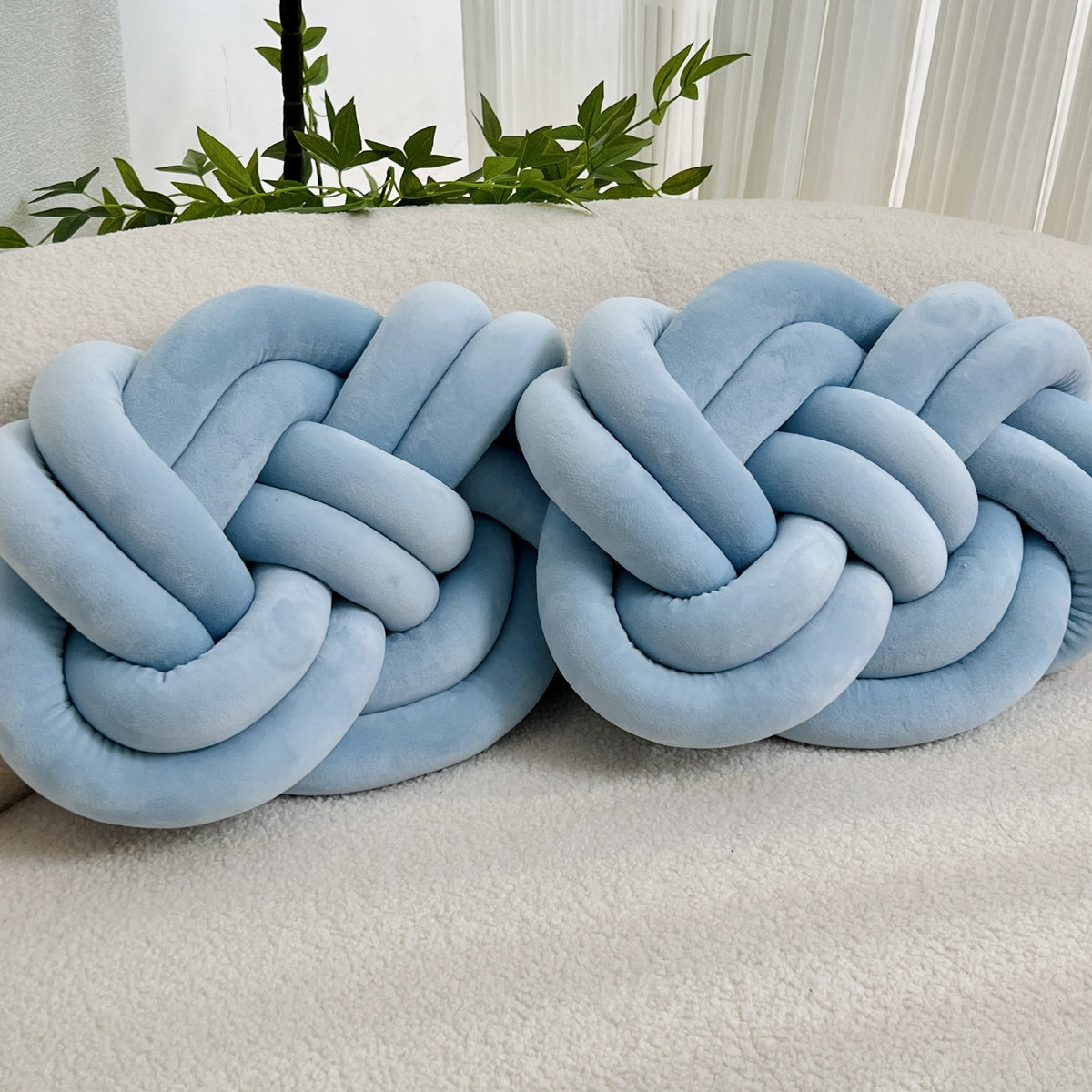 Almofadas decorativas de pelúcia macia, pack 2 unidades, design geométrico para sofá e cama