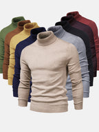 Camisola gola alta homem algodão lavável à máquina