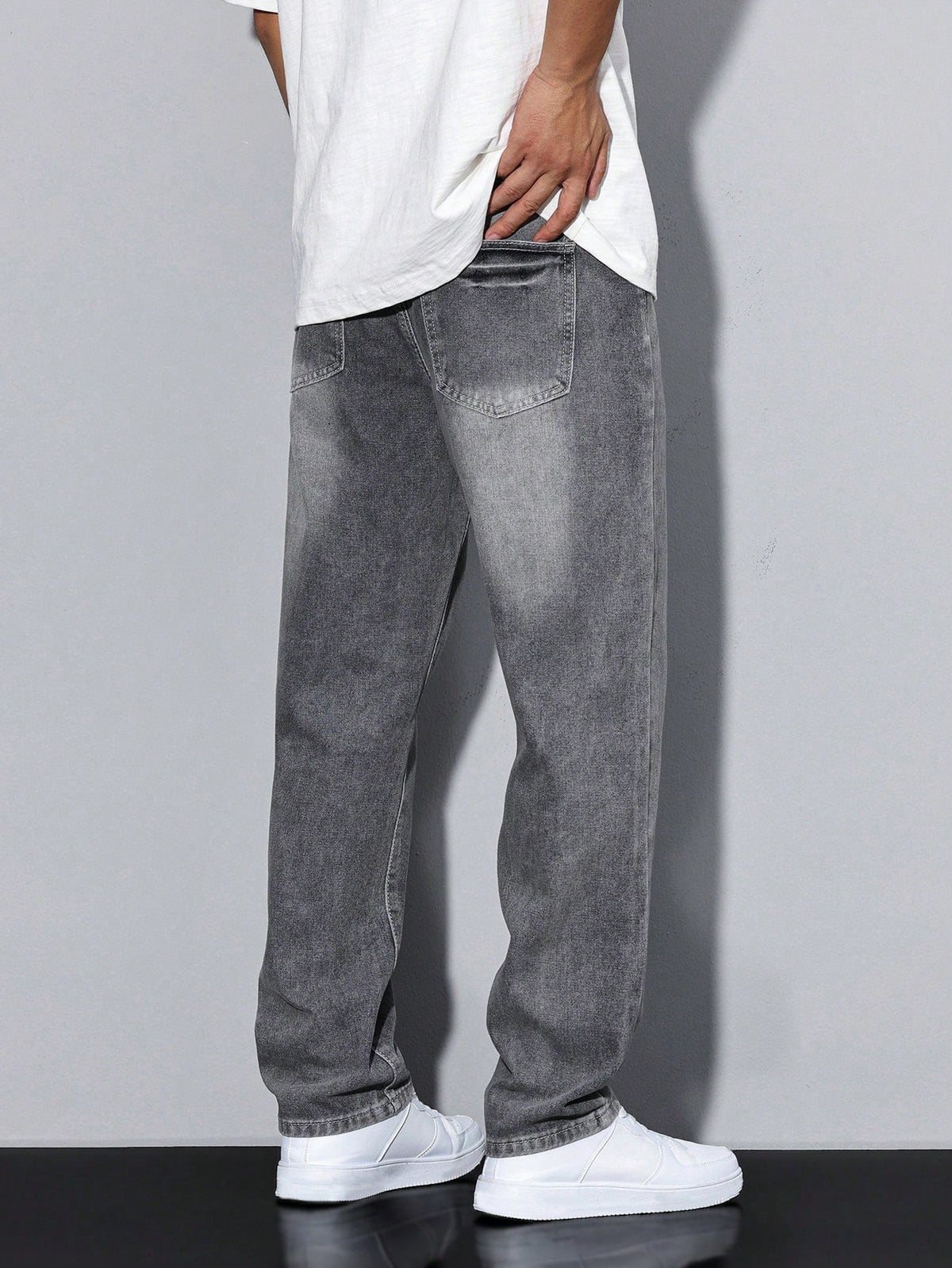 Jeans homem slim fit denim clássico em várias cores