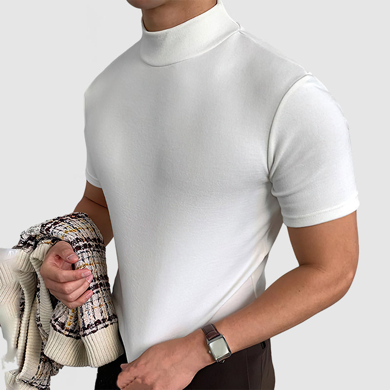 Camisola gola alta homem corte moderno casual