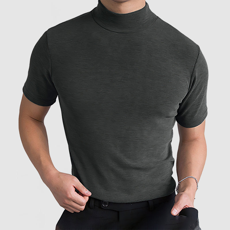 Camisola gola alta homem corte moderno casual
