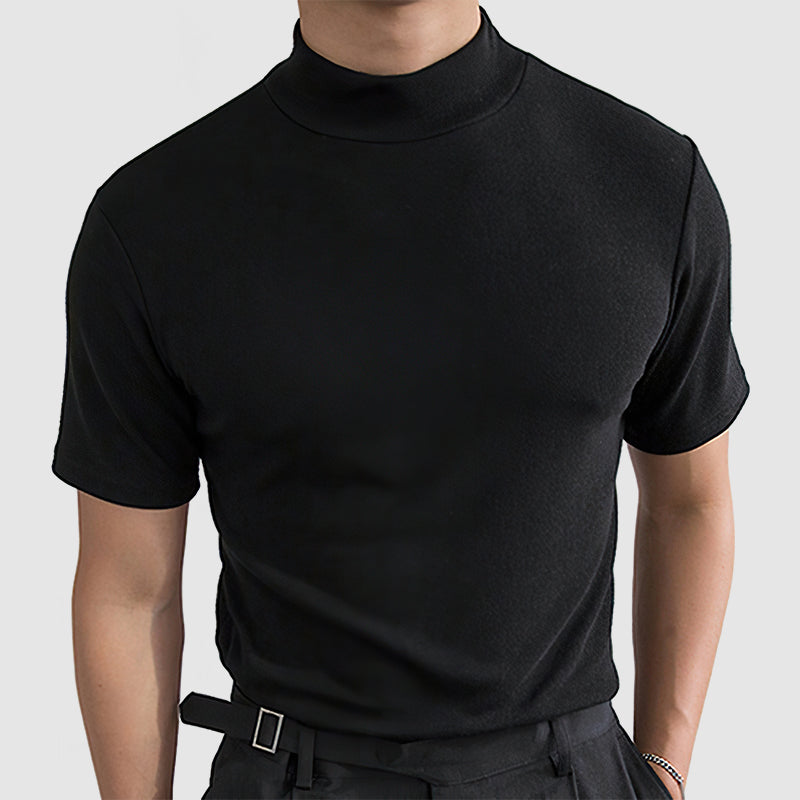 Camisola gola alta homem corte moderno casual