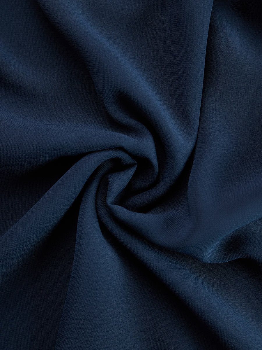 Conjunto feminino duas peças halter palazzo estampado azul marinho