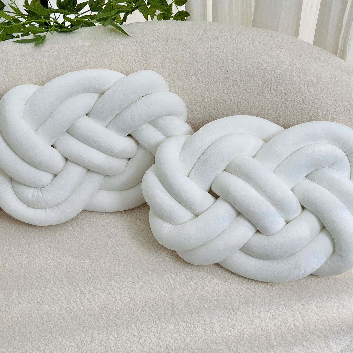 Almofadas decorativas de pelúcia macia, pack 2 unidades, design geométrico para sofá e cama
