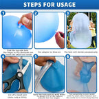 Bola Balão Gigante de Gel kit com 3 unidades transparente resistente para piscina e jardim