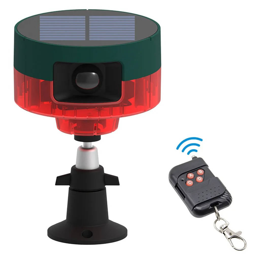 Repelente Solar 360° para pombos, javalis, coelhos e veados com deteção de movimento