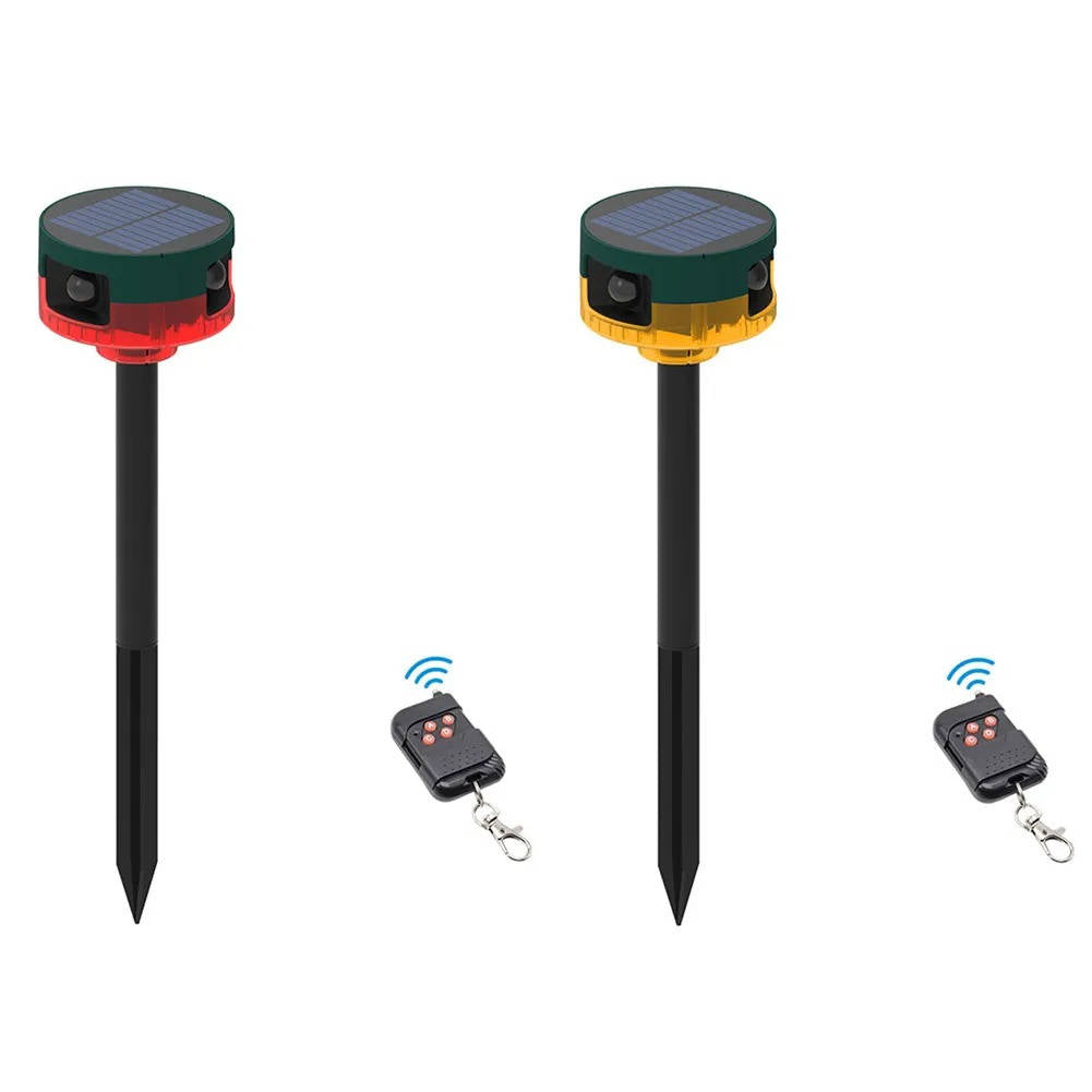 Repelente Solar 360° para pombos, javalis, coelhos e veados com deteção de movimento
