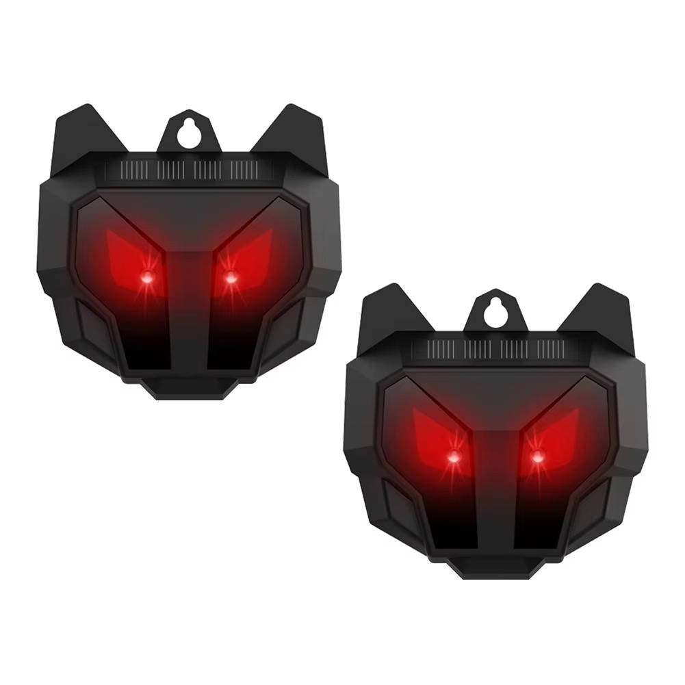 Repelente solar ultrassônico antianimais, pack 2 unidades para jardim exterior