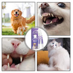 Gel oral reparador para cães kit com 3 unidades, antibacteriano e branqueador