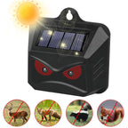 Repelente solar ultrassônico antianimais, pack 2 unidades para jardim exterior