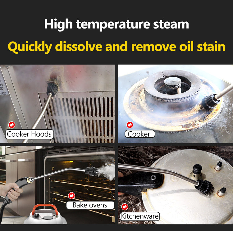 Limpador a vapor de alta pressão 2800W para cozinha, carro e superfícies domésticas